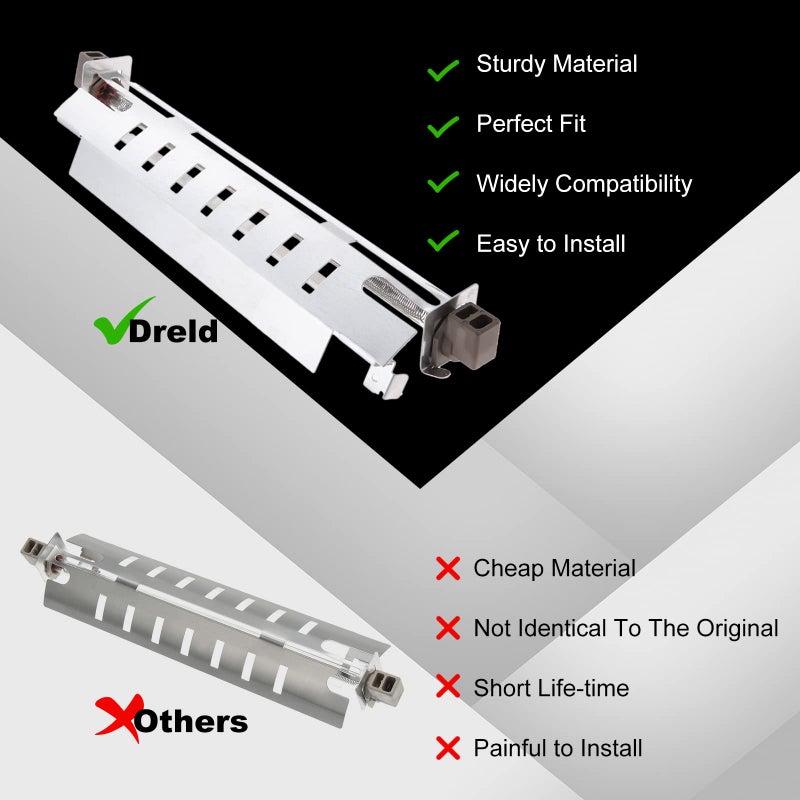 DRELD WR51X10055 Defrost Heater, Replaces AP3183311 914088 AH303781 EA303781, Replacement for GE, Kenmore GSH25JSXNSS TFX25PPBGWW GSH25ISXBSS GSHS6HGDBCSS GSH25JSDBSS GSH25JSXBSS GSL25JFPABS GSL25JFTABS - Image 4